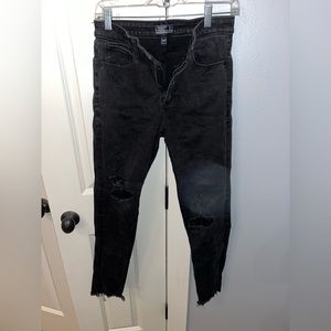 Abercrombie & Fitch Curve Love high rise super skinny ankle jeans